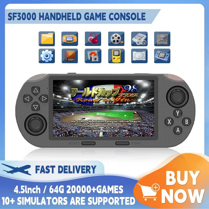 Retro Gaming Kiosk - SF3000 Portable Handheld Game Player 4.5