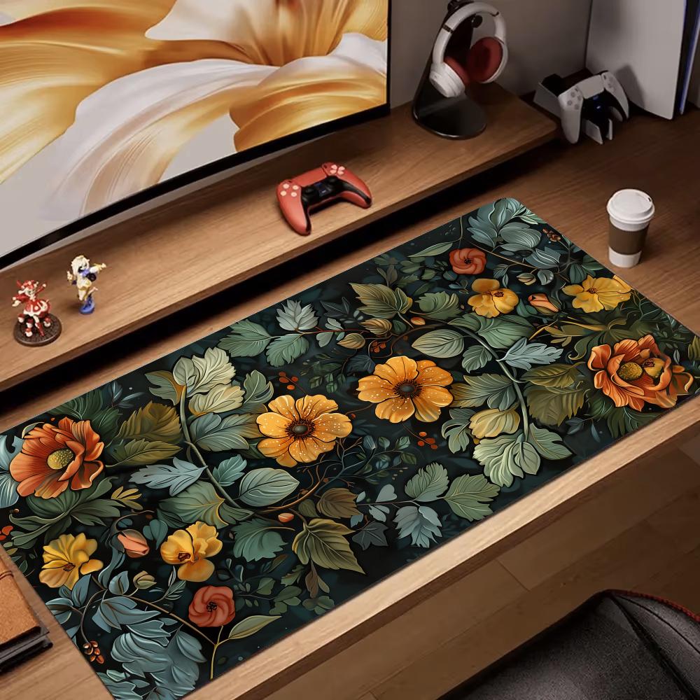 Retro Gaming Art - Retro flower art rendering Mouse Pad