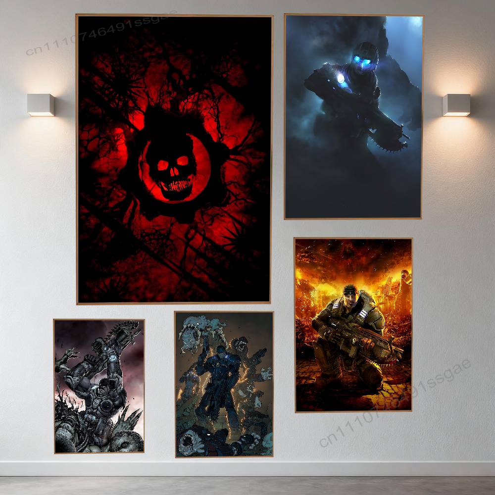 Retro Gaming Art - Game G-Gears of W-War Poster Retro