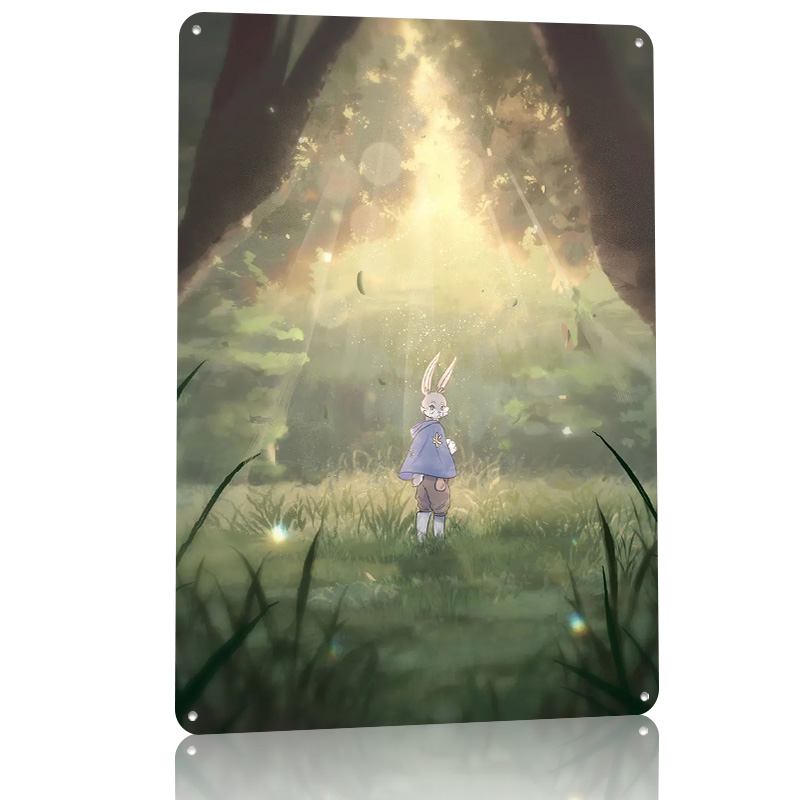 Bunny on a Field Poster Retro  - Retro Gaming On recension och pris