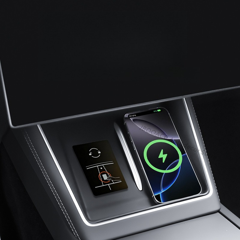 For Tesla Model YL Wireless Ch - Console Dust Cover recension och pris