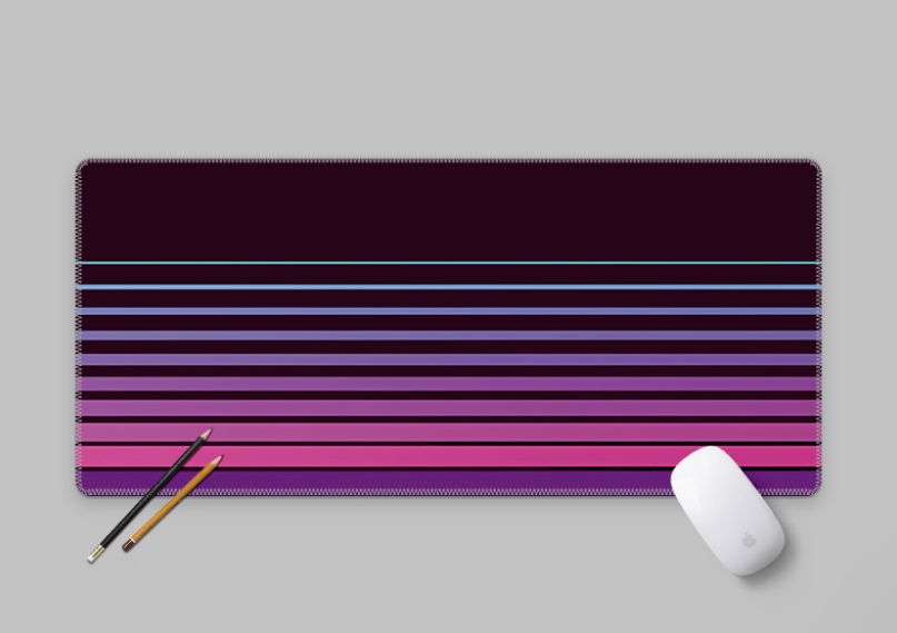 Retro Vintage Stripes Deskmat  - Retro Gaming On recension och pris