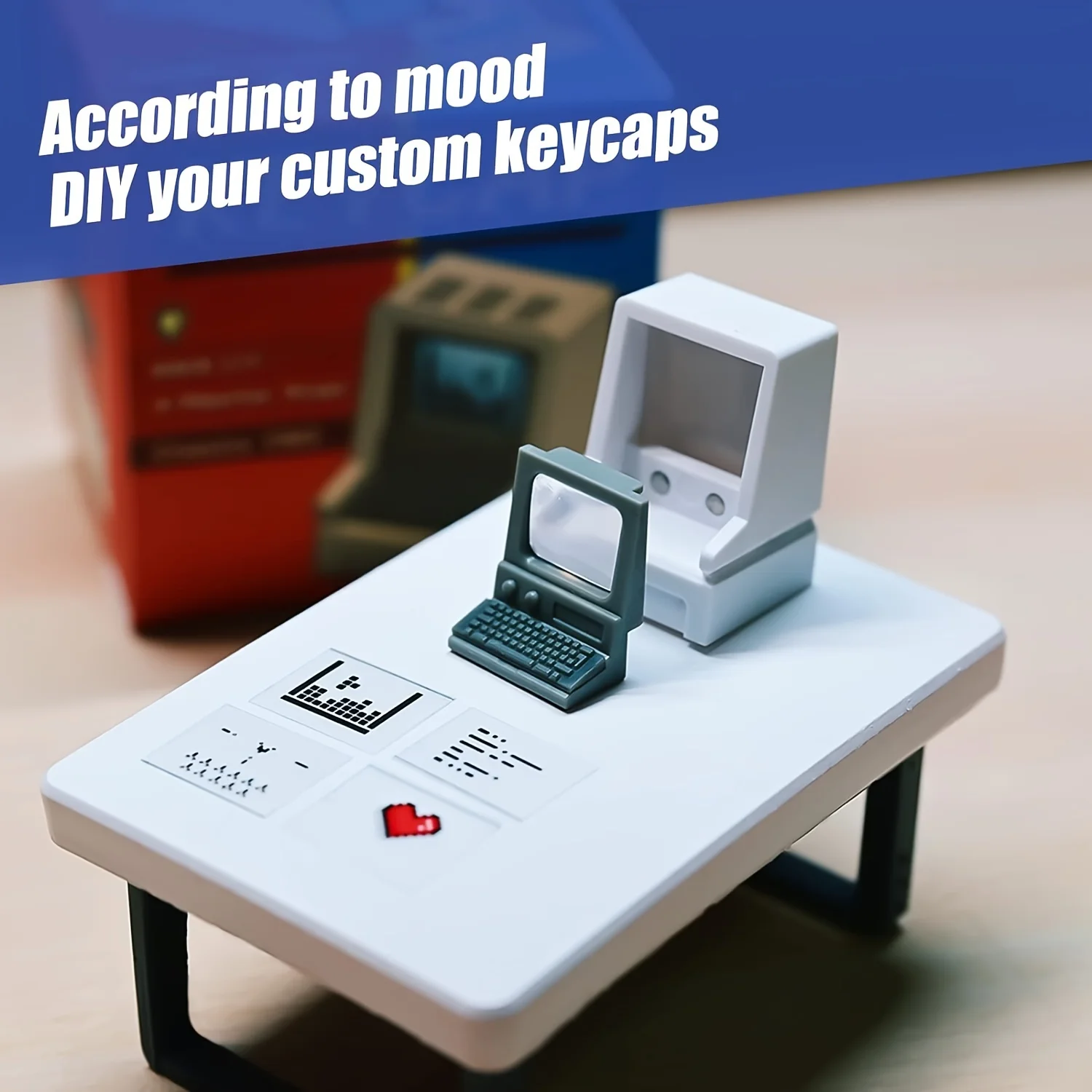 Retro Mac-Inspired Keycaps Dou - Retro Gaming Keyboard recension och pris