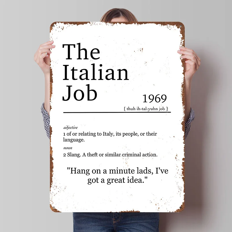Italian Job Poster Customized  - Retro Gaming Jobs recension och pris