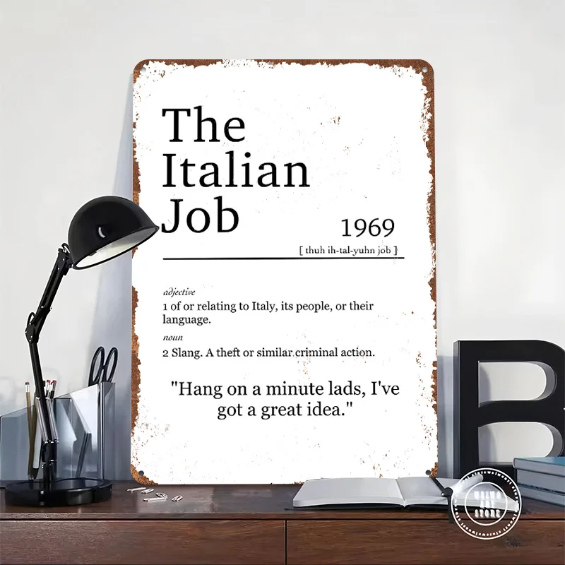 Italian Job Poster Customized  - Retro Gaming Jobs recension och pris