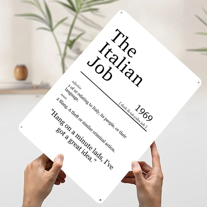 Italian Job Poster Customized  - Retro Gaming Jobs recension och pris