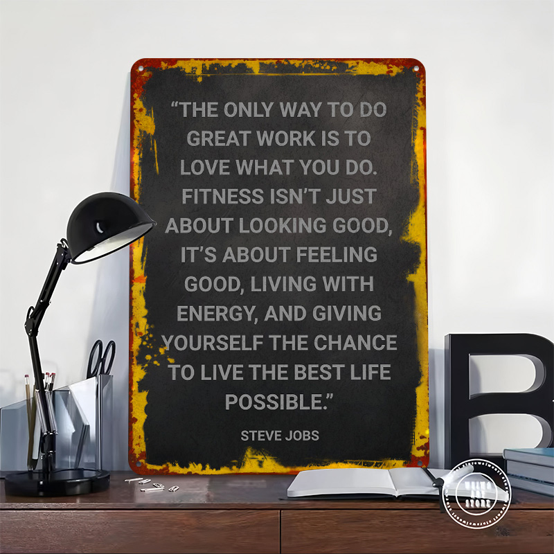 Steve Jobs Fitness Quote Metal - Retro Gaming Jobs recension och pris