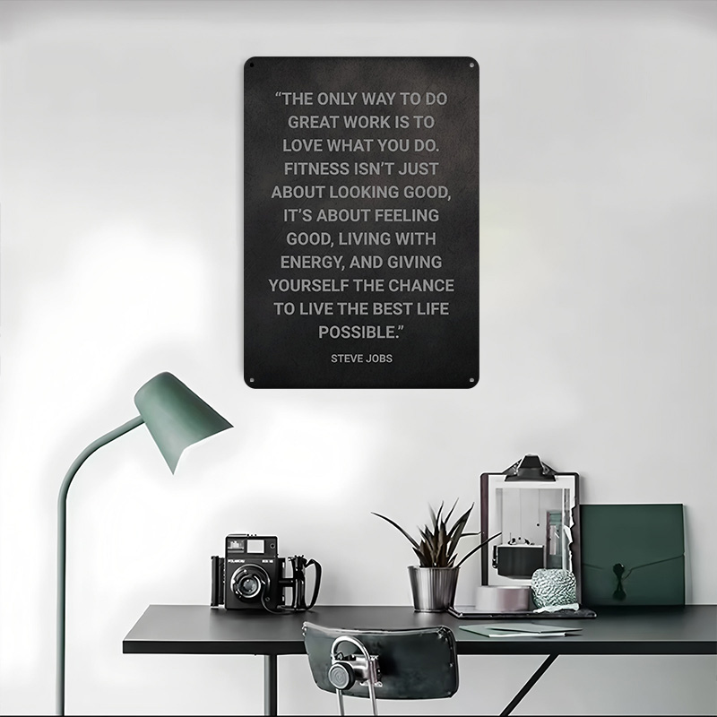 Steve Jobs Fitness Quote Metal - Retro Gaming Jobs recension och pris