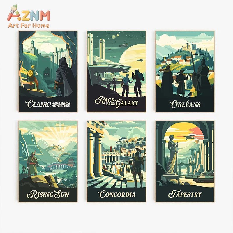 AZNM Retro Board Game Art Canv - Retro Gaming Art recension och pris