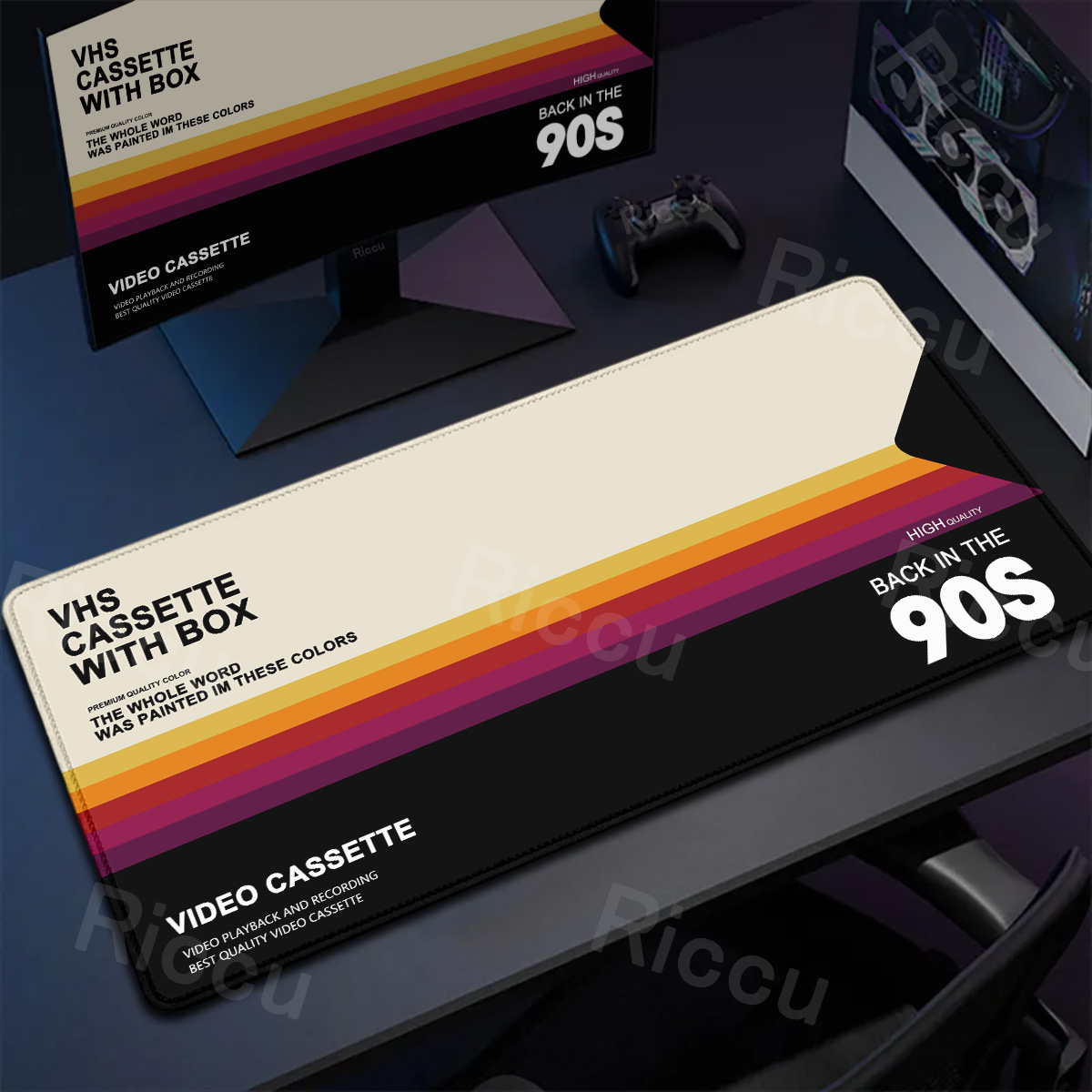 Retro VHS Style Mouse Pad Xxl  - Retro Gaming Keyboard recension och pris
