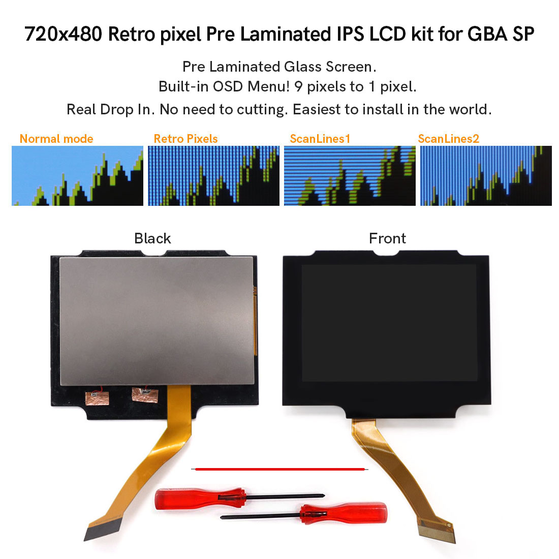 For  GBA SP V5  720x480 Retro  - Retro Gaming Gameboy recension och pris