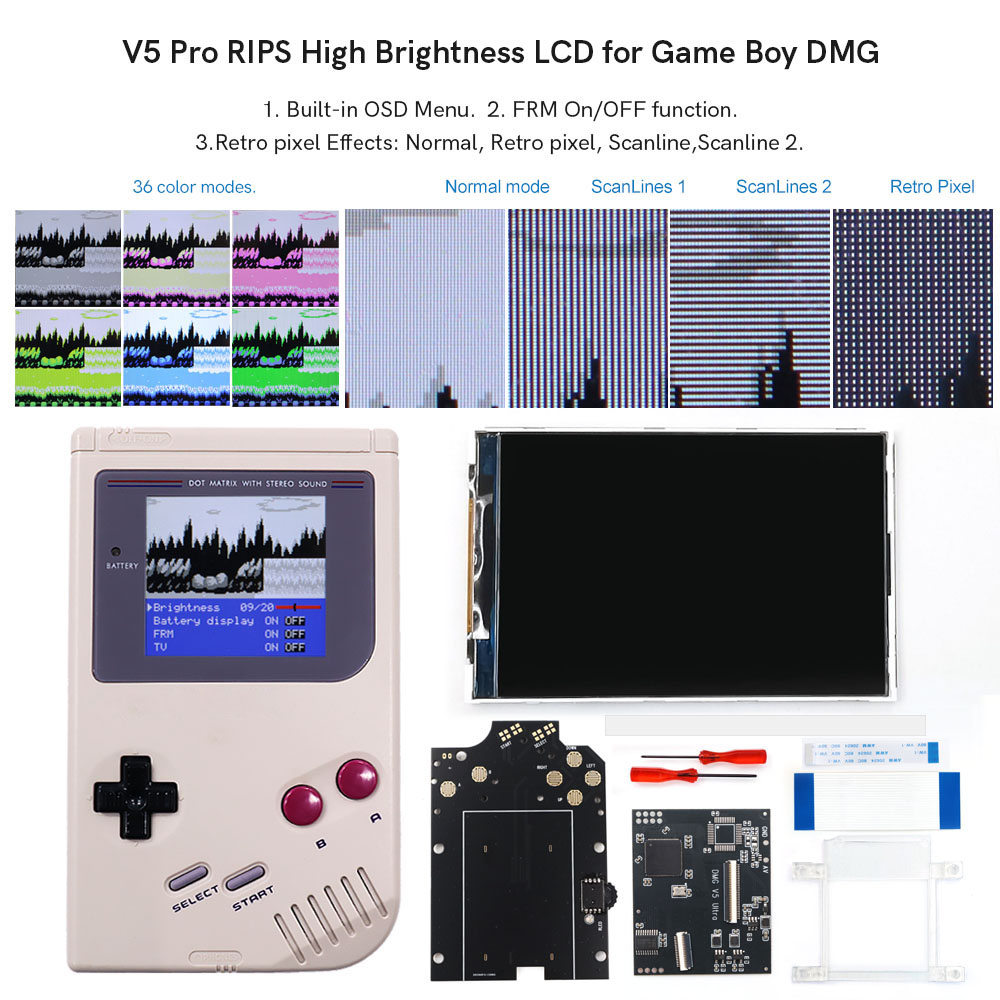 HISPEEDIDO For GB Dmg V5 Pro 3 - Retro Gaming Gameboy recension och pris