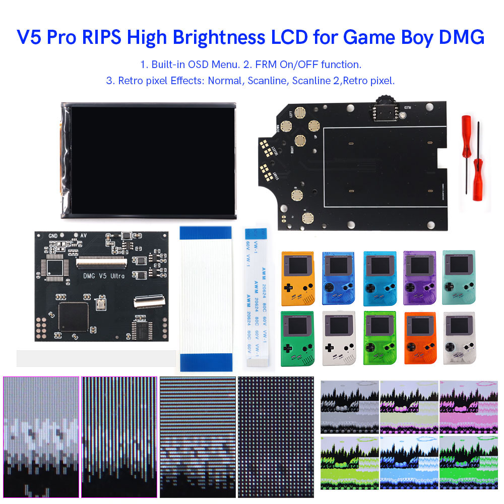 HISPEEDIDO For GB Dmg V5 Pro 3 - Retro Gaming Gameboy recension och pris