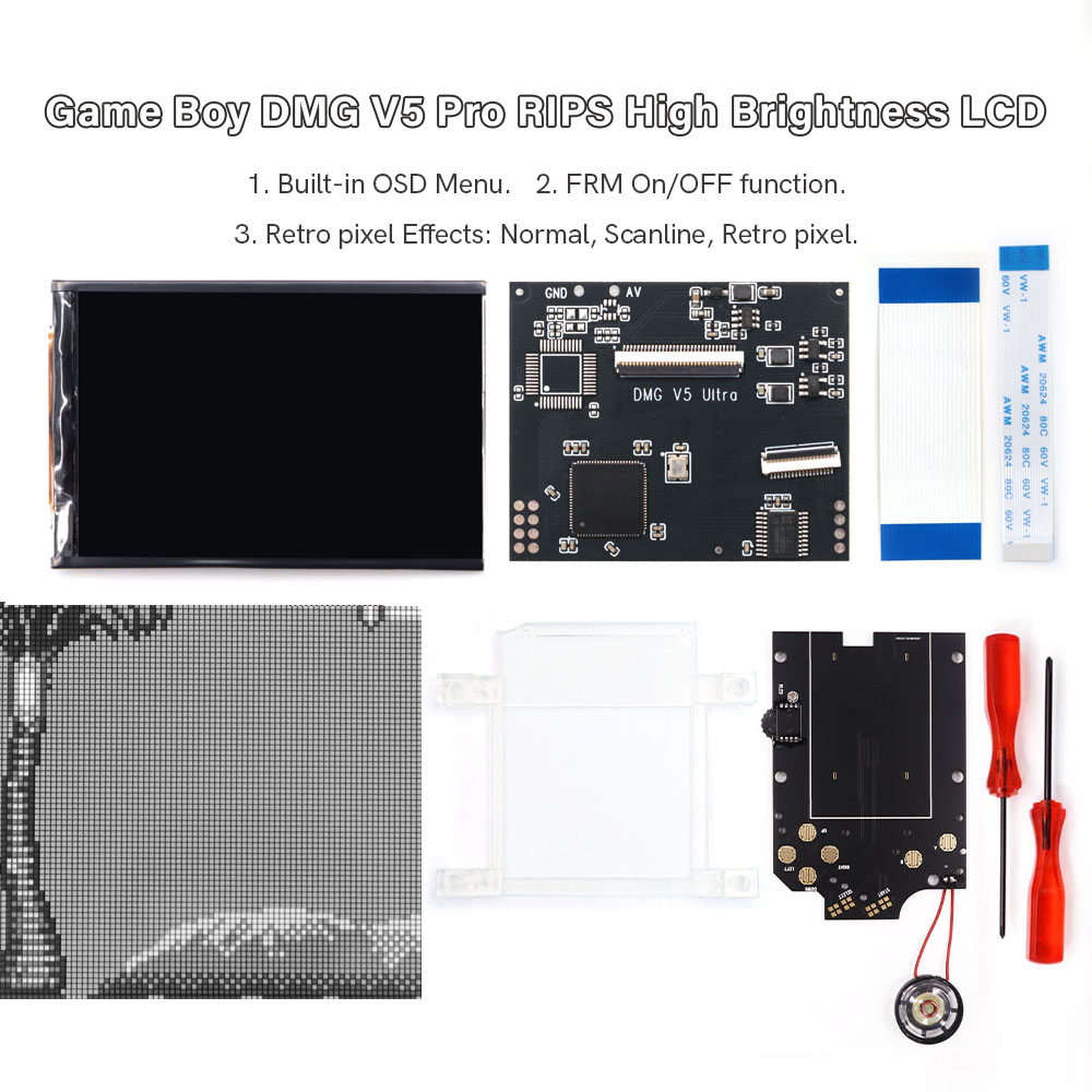 HISPEEDIDO For GB Dmg V5 Pro 3 - Retro Gaming Gameboy recension och pris