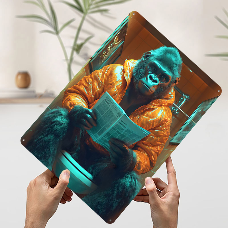 Gorilla Reading on Toilet Tinp - Retro Gaming On recension och pris