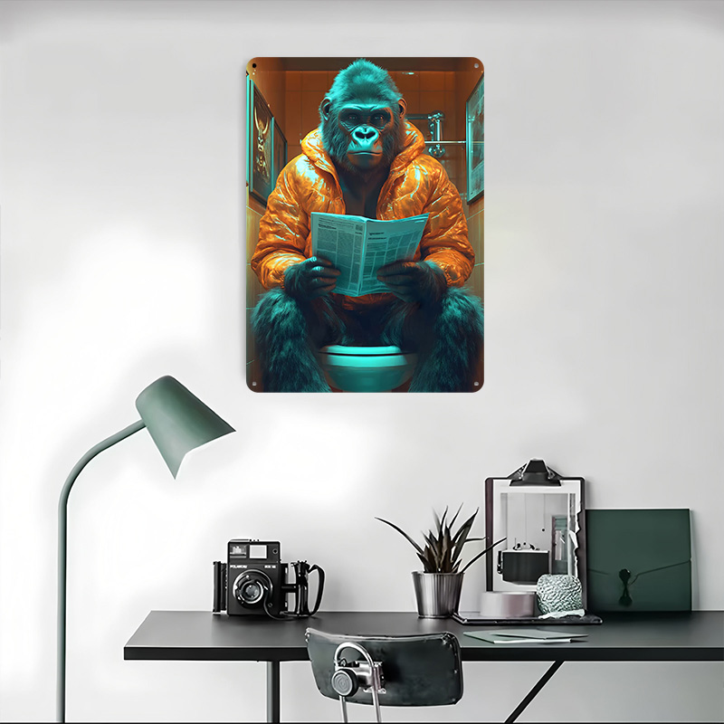 Gorilla Reading on Toilet Tinp - Retro Gaming On recension och pris