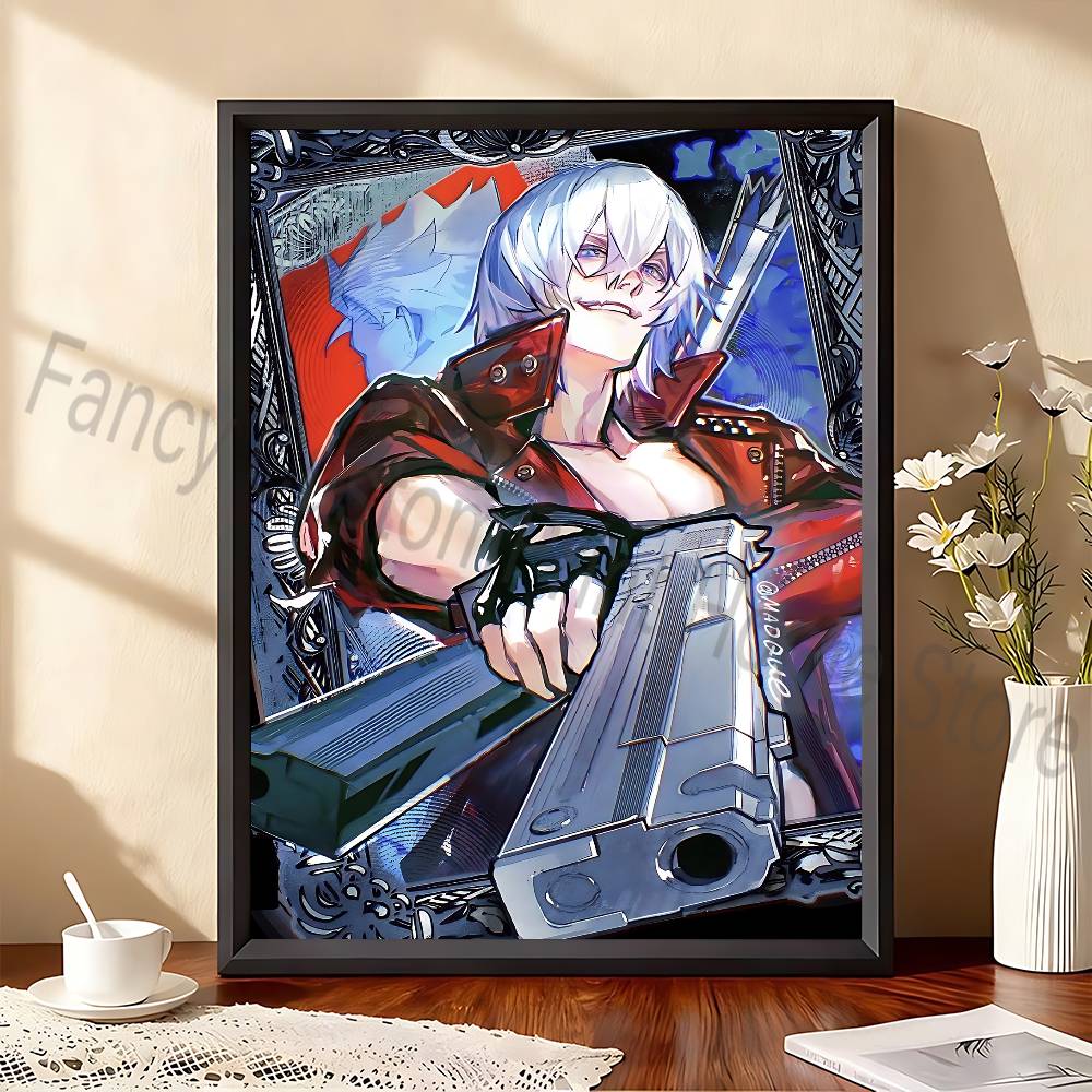 D-Devil May C-Cry Game Poster  - Retro Gaming Art recension och pris