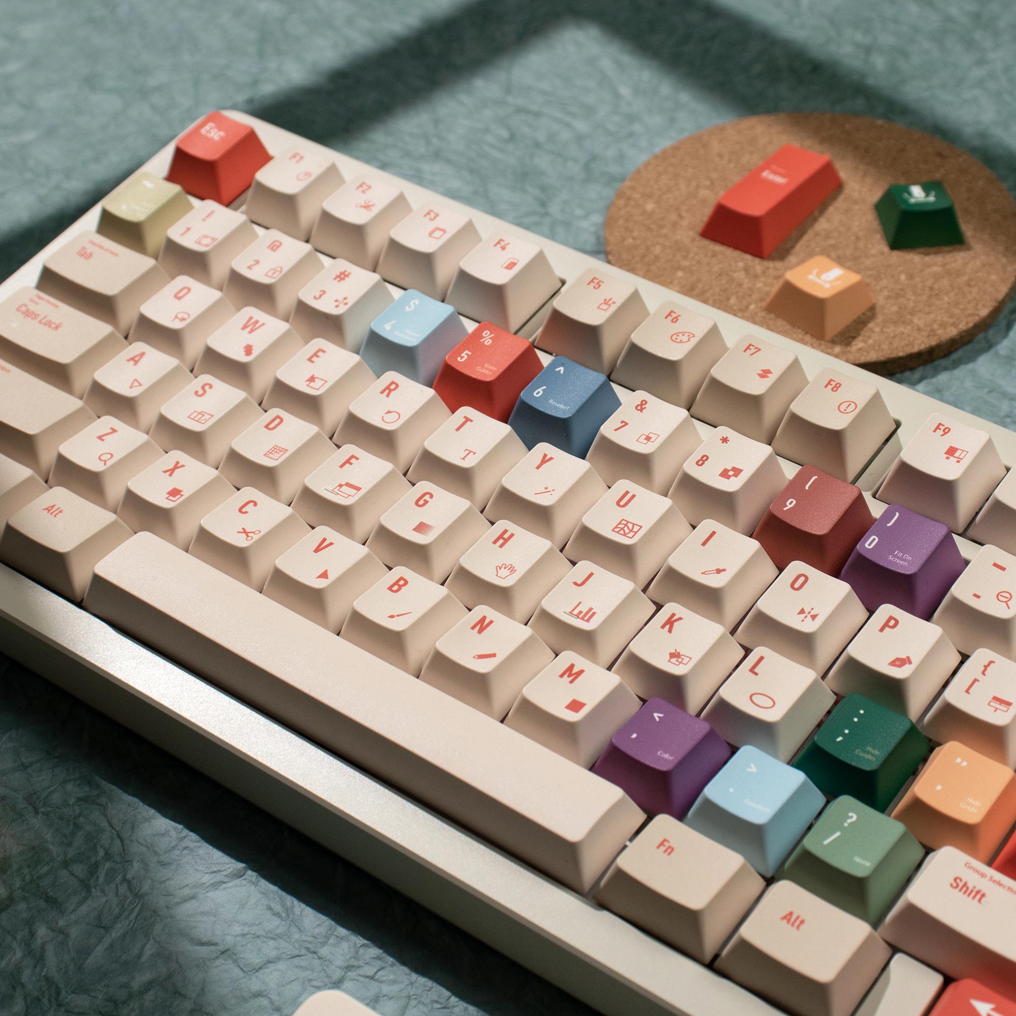Illustrator Keycaps DYE-SUB Ch - Retro Gaming Keyboard recension och pris