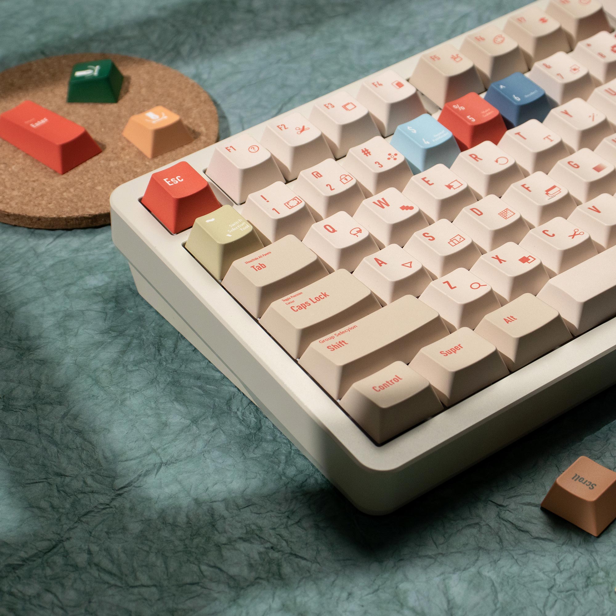 Illustrator Keycaps DYE-SUB Ch - Retro Gaming Keyboard recension och pris