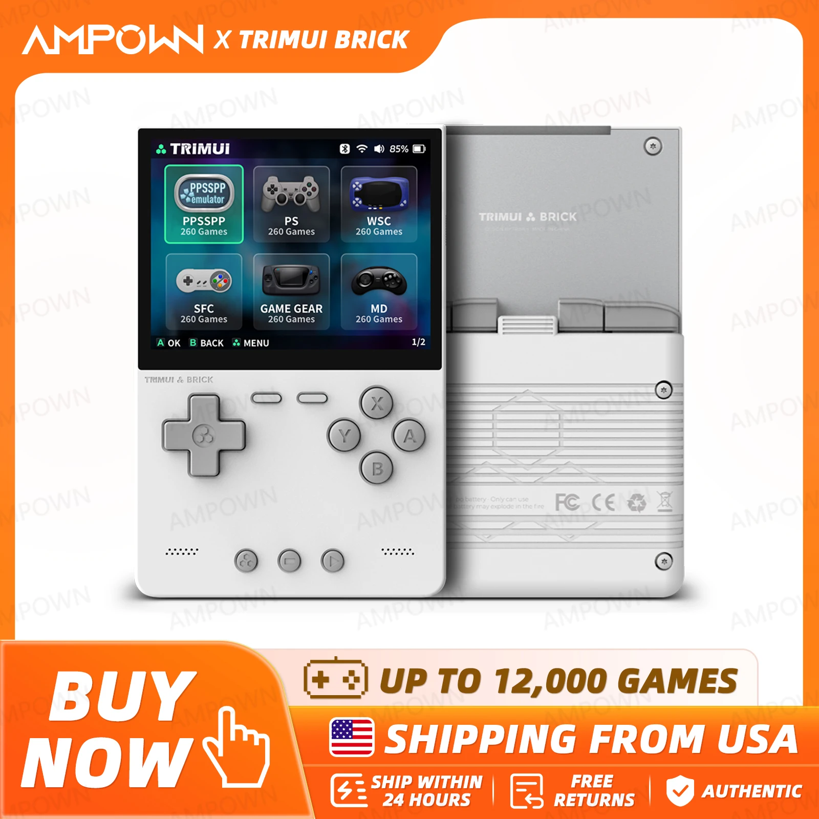 TRIMUI BRICK Handheld Game Con - Retro Gaming Usb recension och pris