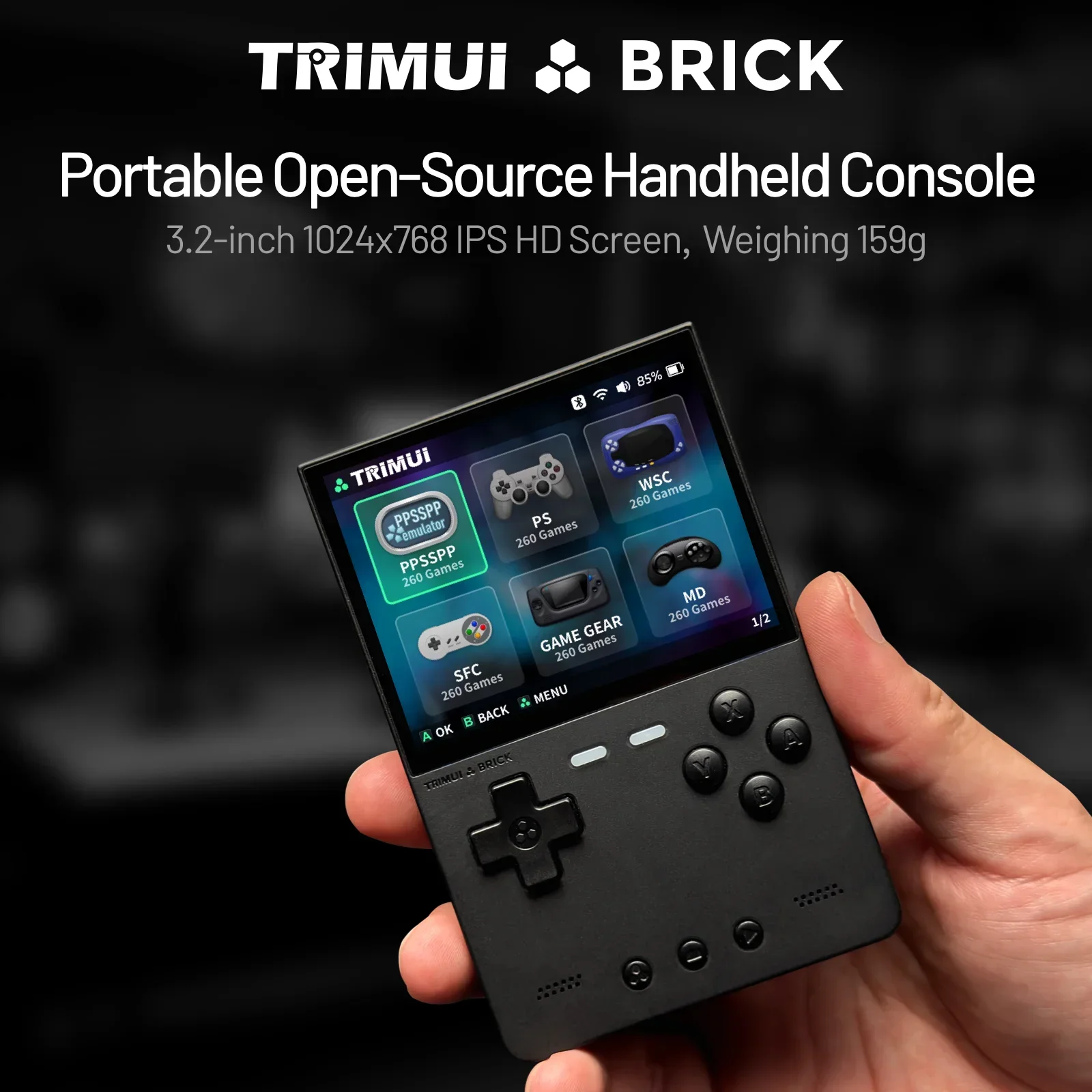 TRIMUI BRICK Handheld Game Con - Retro Gaming Usb recension och pris
