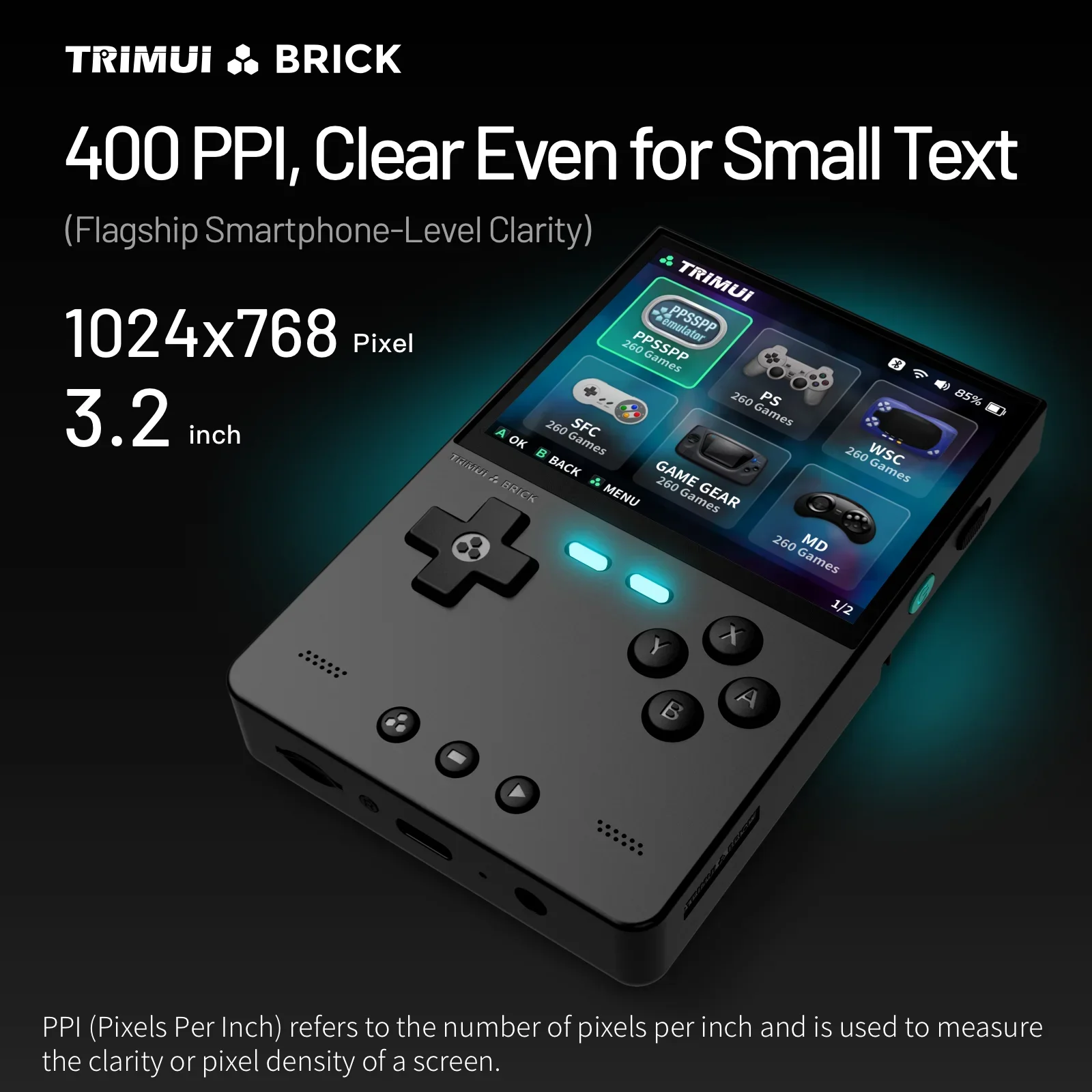 TRIMUI BRICK Handheld Game Con - Retro Gaming Usb recension och pris