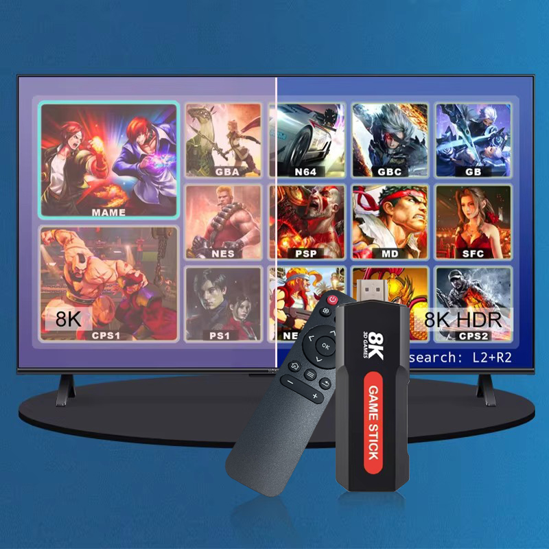 X2 Game Stick HD 4K 8K 3D Cons - Retro Gaming Usb recension och pris