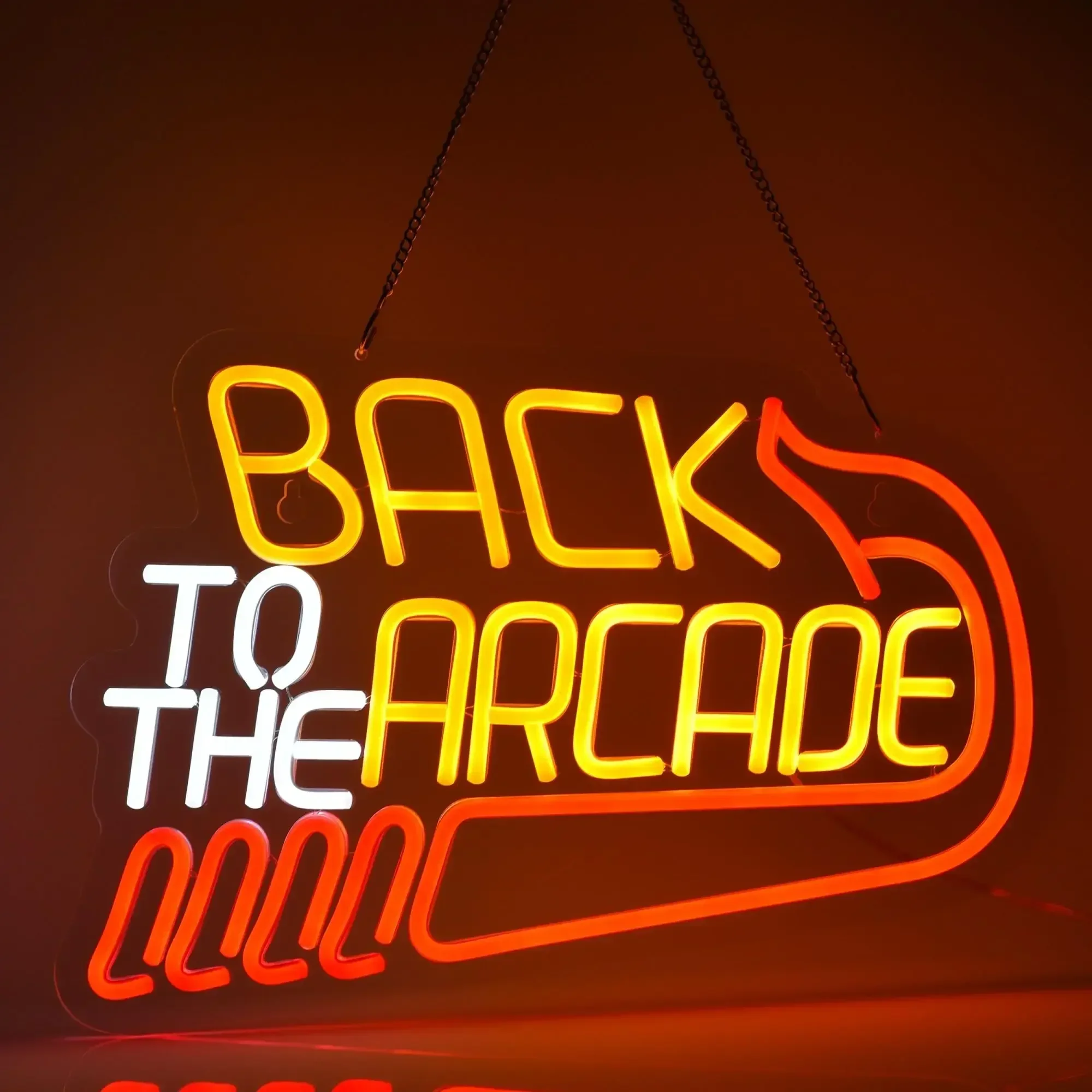 Back to The Arcade Neon Sign R - Retro Gaming Ideas recension och pris